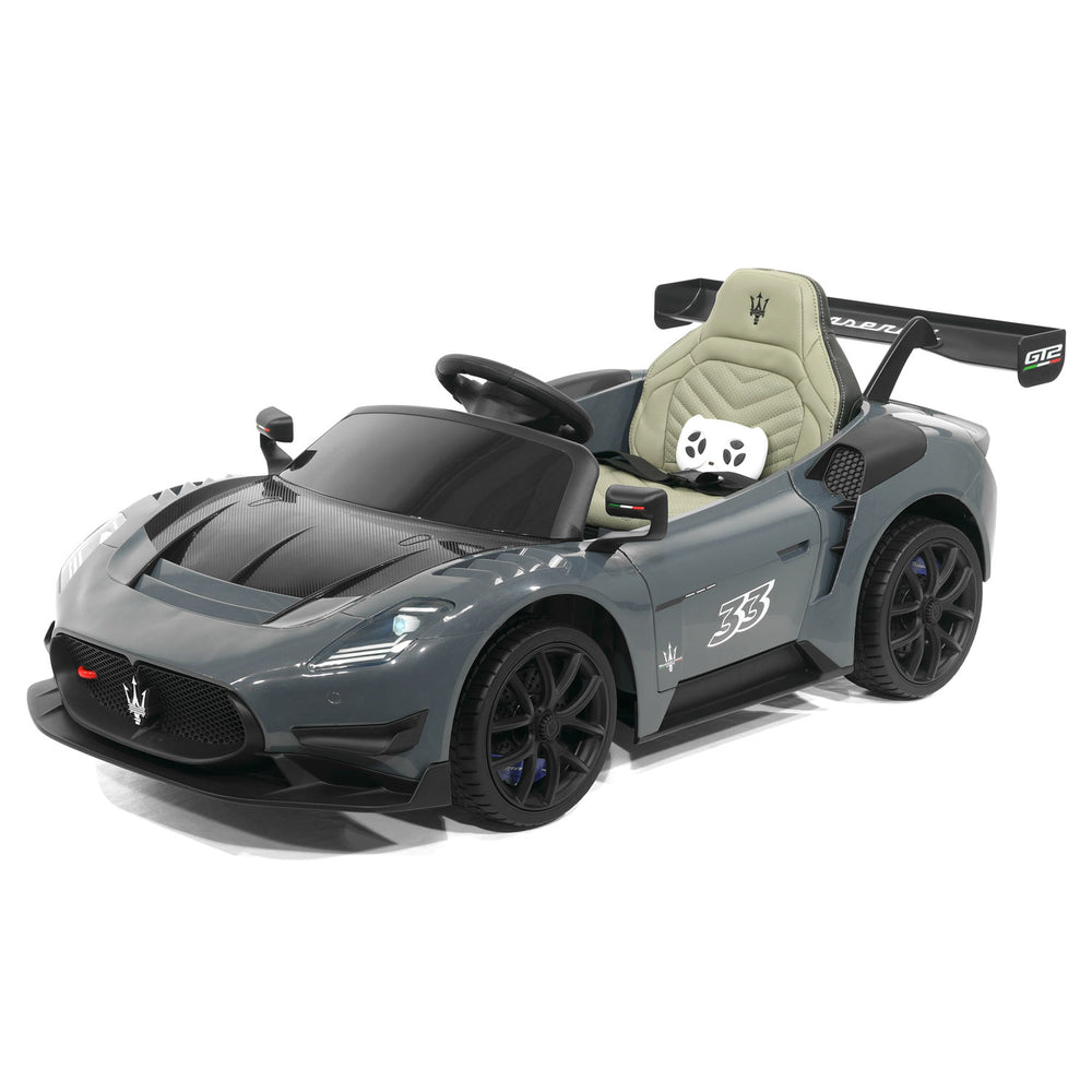 Moderno Kids Maserati GT2 24V Kids Ride-On Car with R/C Parental Remote | Gray