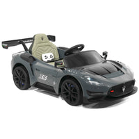 Moderno Kids Maserati GT2 24V Kids Ride-On Car with R/C Parental Remote | Gray