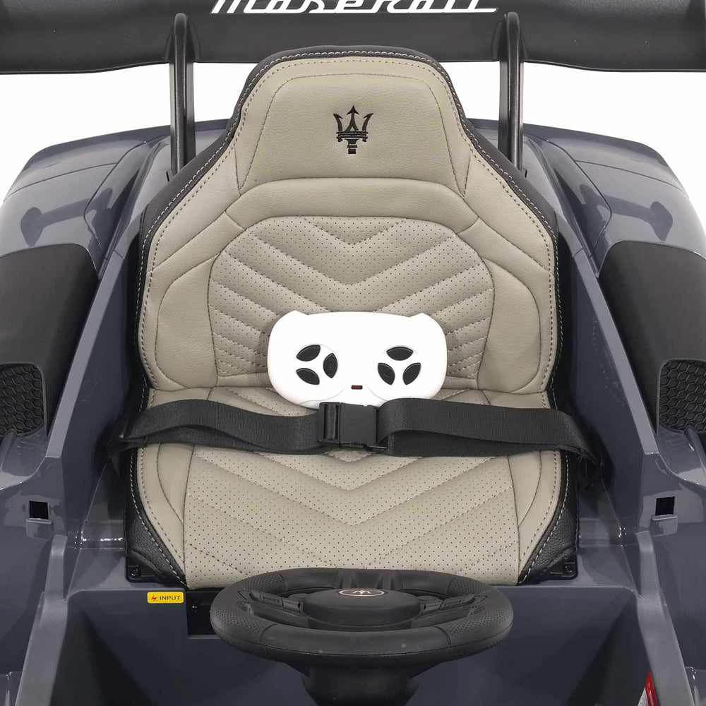 Moderno Kids Maserati GT2 24V Kids Ride-On Car with R/C Parental Remote | Gray