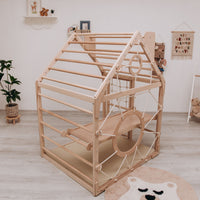 Moderno Kids Kids Wooden Climbing Playhouse