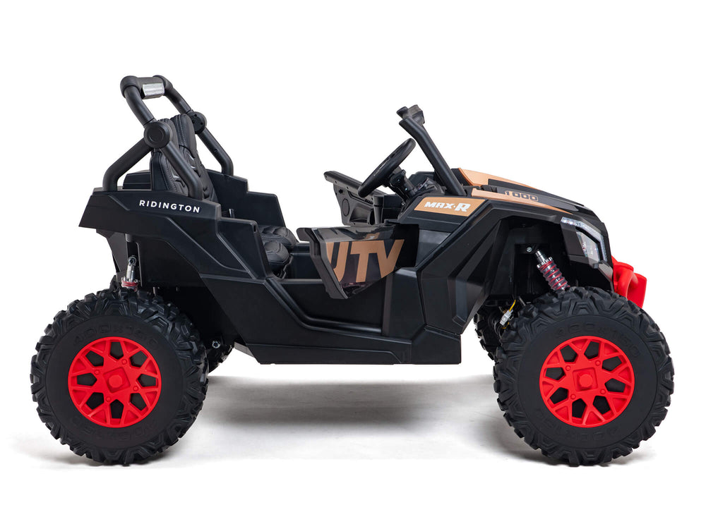 Moderno Kids Ridington MAX-R 24V Kids Ride-On UTV Buggy with R/C Parental Remote | Black
