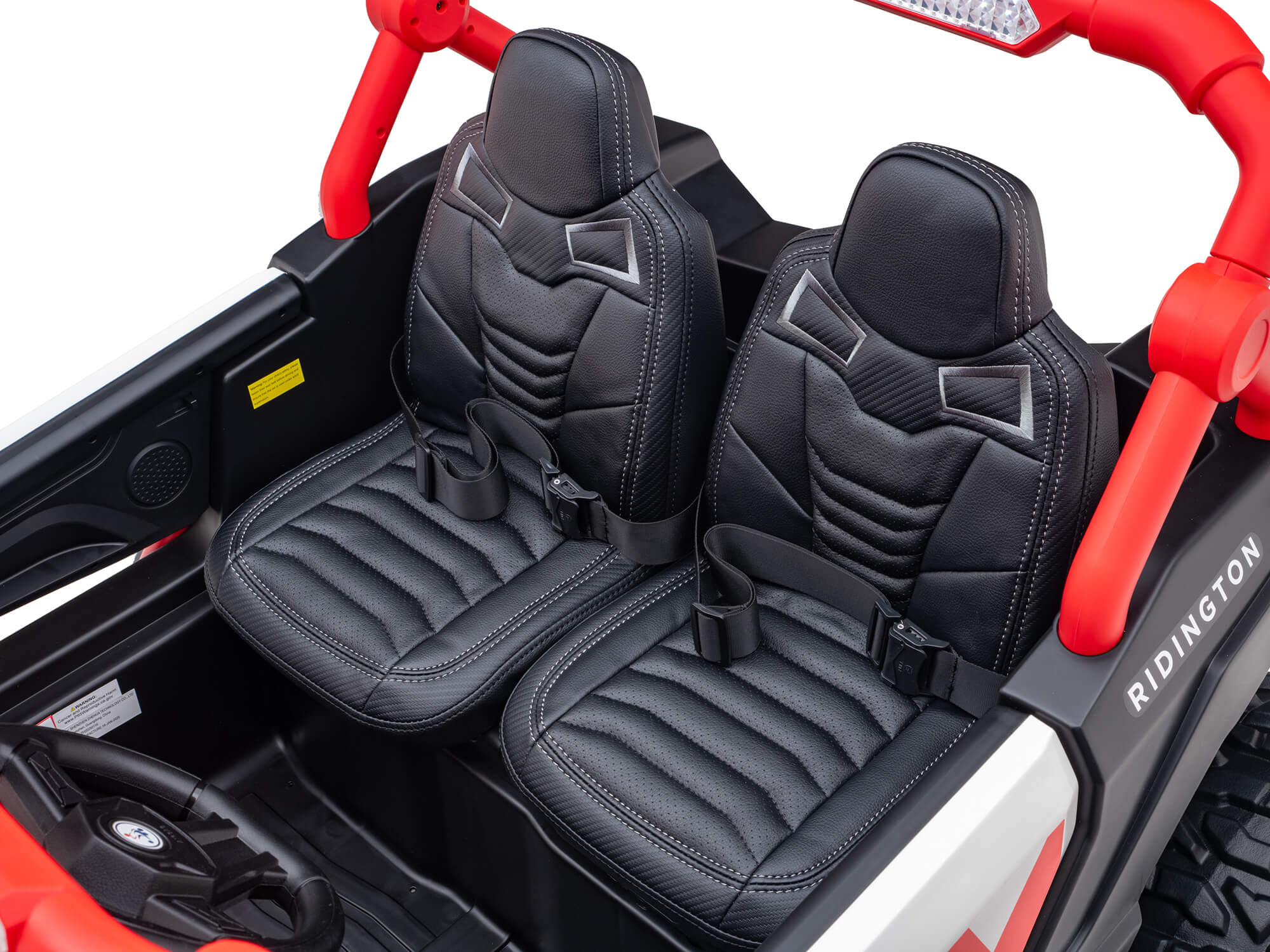 Moderno Kids Ridington MAX-R 24V Kids Ride-On UTV Buggy with R/C Parental Remote | Red-White