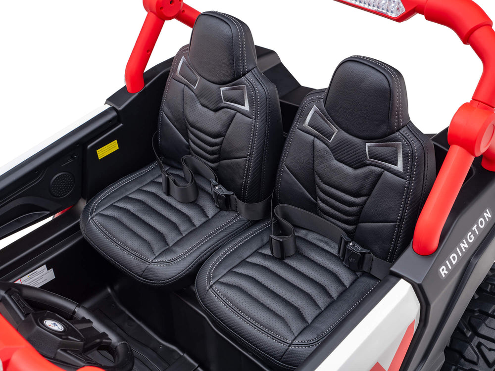 Moderno Kids Ridington MAX-R 24V Kids Ride-On UTV Buggy with R/C Parental Remote | Red-White