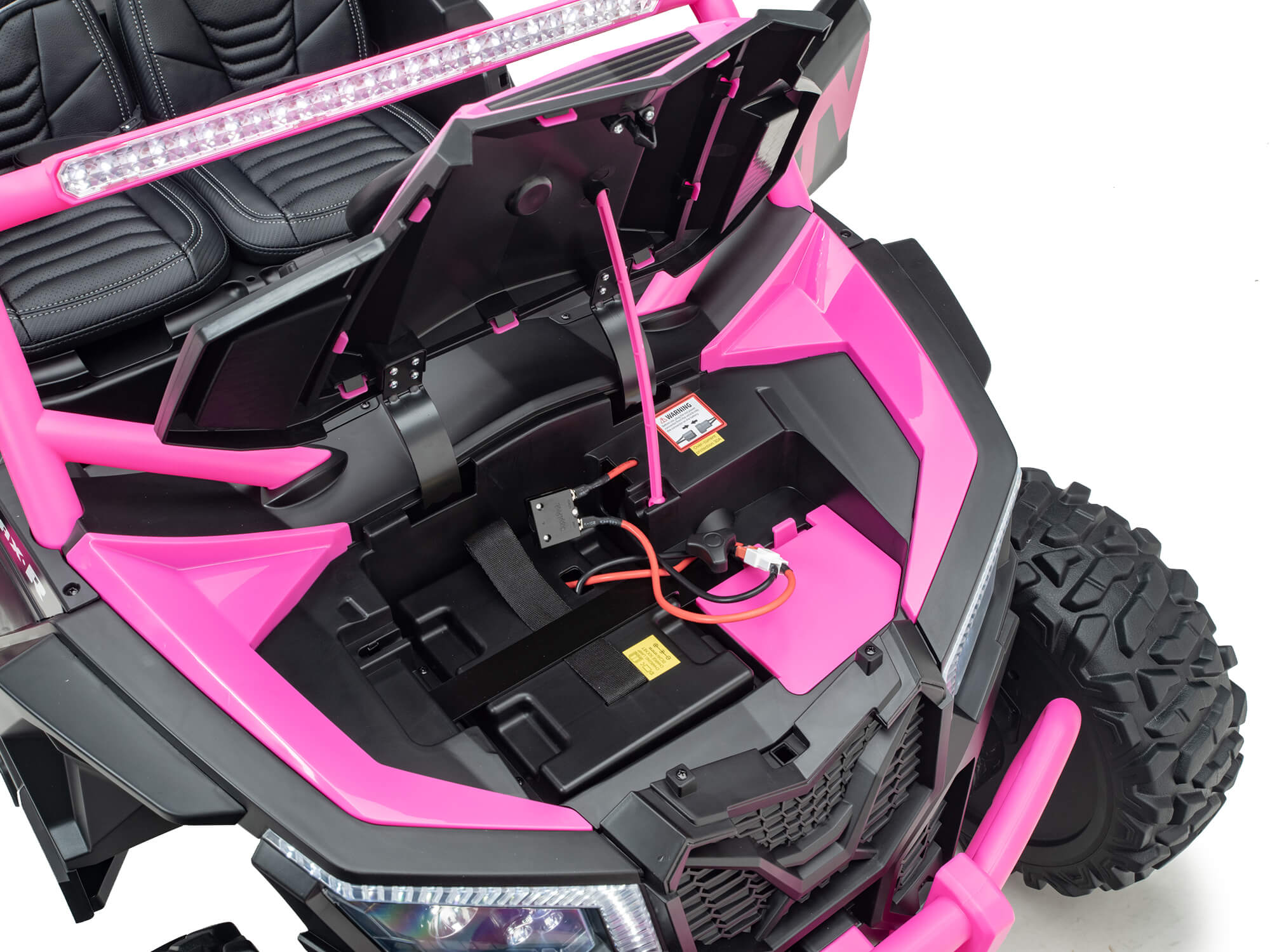 Moderno Kids Ridington MAX-R 24V Kids Ride-On UTV Buggy with R/C Parental Remote | Pink