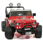 Trail Explorer 24V Kids Ride-On Car Truck with R/C Parental Remote | Spider Red