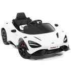 McLaren 765LT 12V Kids Ride-On Car with R/C Parental Remote | White