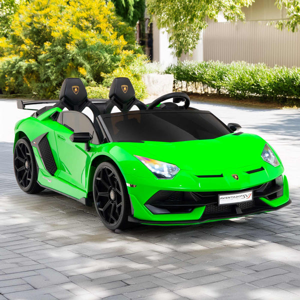 Moderno Kids Lamborghini Aventador SVJ Drift Edition 24V Kids Ride-On Car with R/C Parental Remote | Green