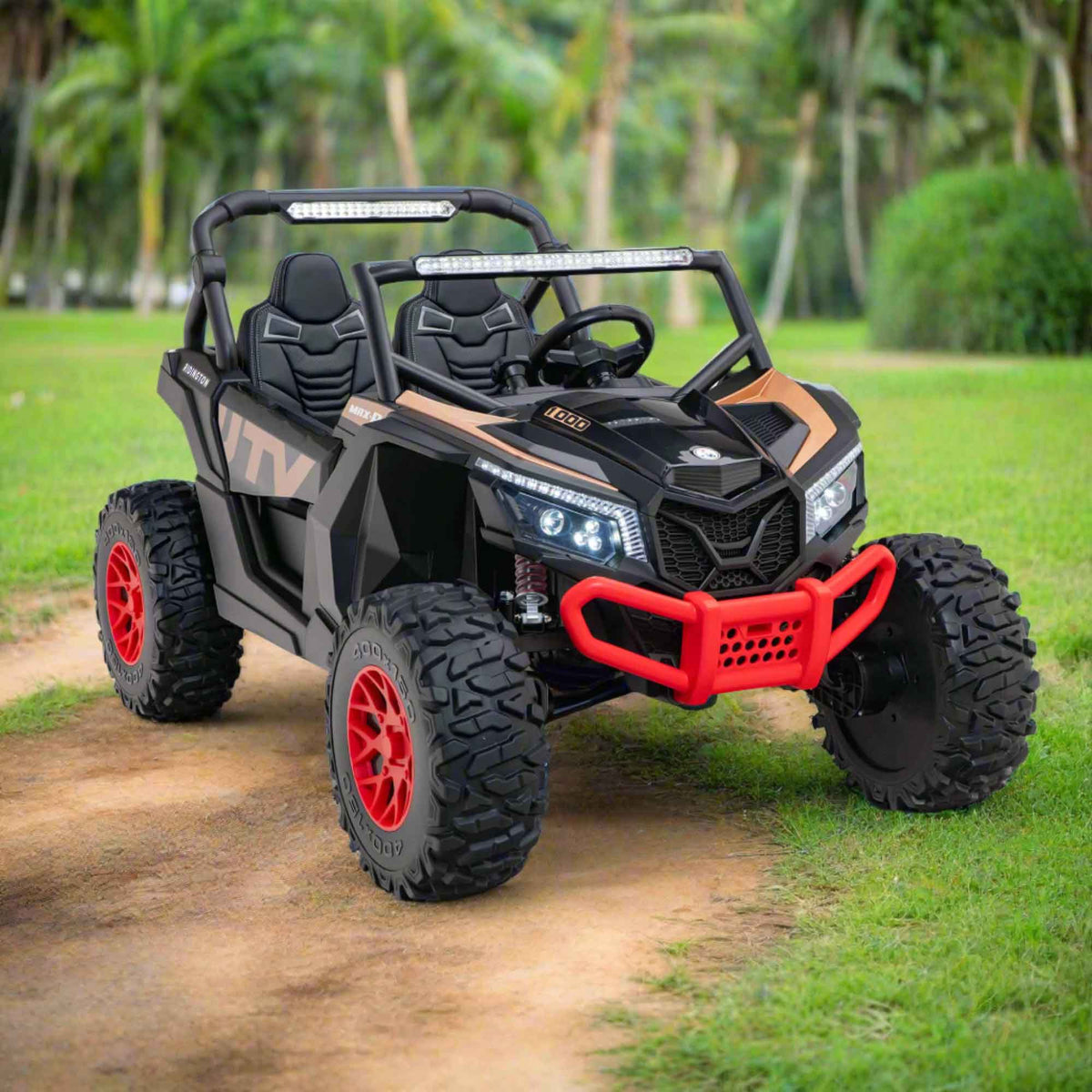 Moderno Kids Ridington MAX-R 24V Kids Ride-On UTV Buggy with R/C Parental Remote | Black