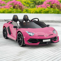 Moderno Kids Lamborghini Aventador SVJ Drift Edition 24V Kids Ride-On Car with R/C Parental Remote | Pink