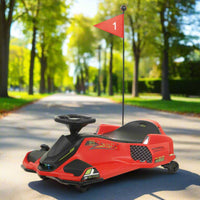 Moderno Kids 360° Drift Glider 24V Kids Ride-On Go-Kart | Red