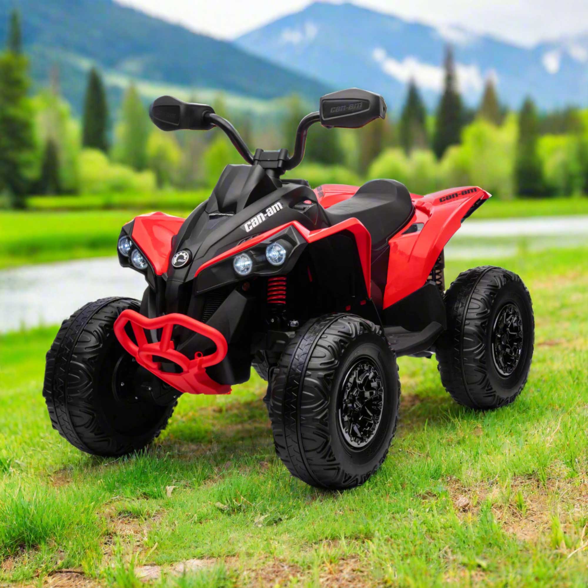 Moderno Kids Can-Am Renegade 24V 4WD Kids Ride-On ATV Quad | Red