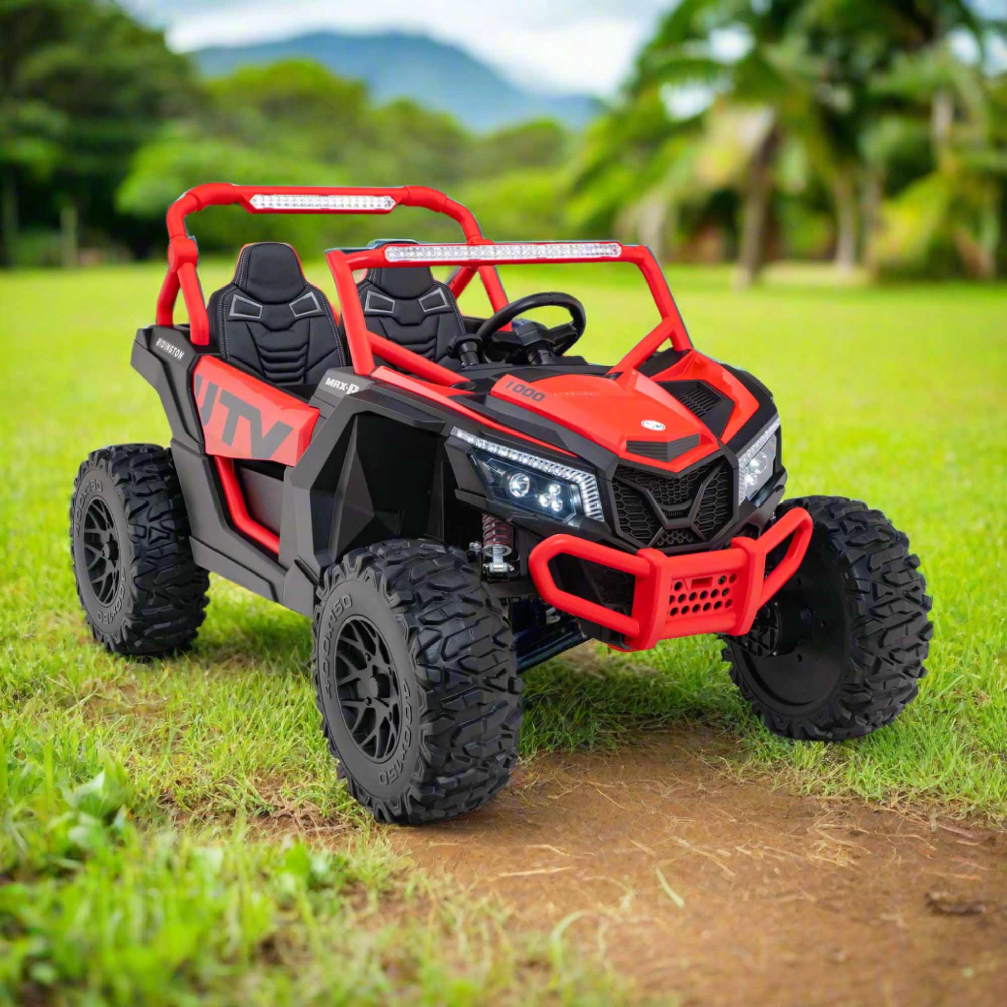 Moderno Kids Ridington MAX-R 24V Kids Ride-On UTV Buggy with R/C Parental Remote | Red