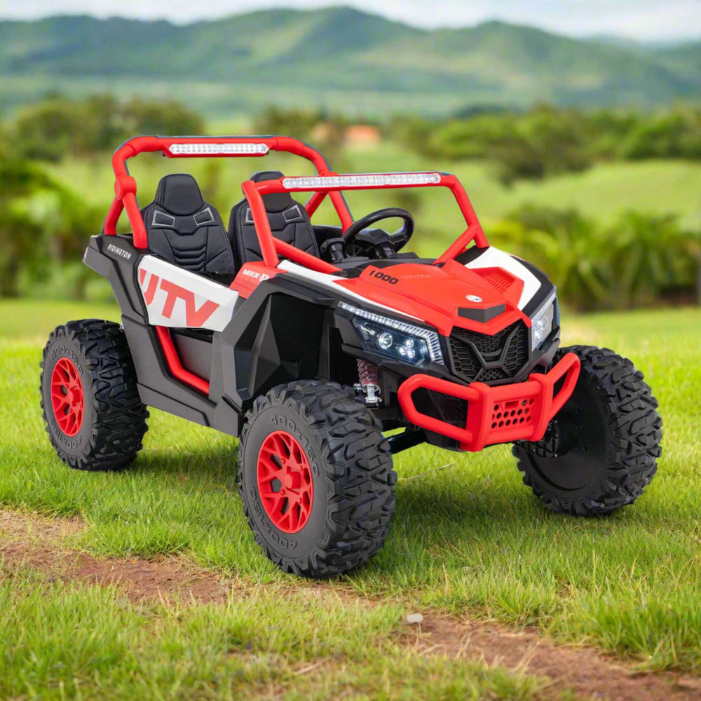 Moderno Kids Ridington MAX-R 24V Kids Ride-On UTV Buggy with R/C Parental Remote | Red-White