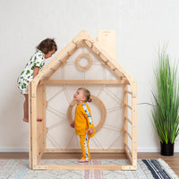 Moderno Kids Kids Wooden Climbing Playhouse