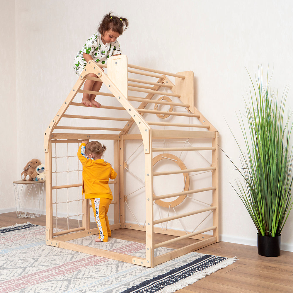 Moderno Kids Kids Wooden Climbing Playhouse