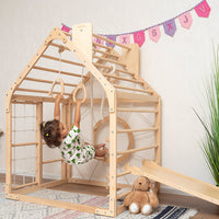 Moderno Kids Kids Wooden Climbing Playhouse