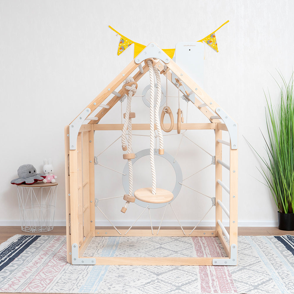 Moderno Kids Kids Wooden Climbing Playhouse