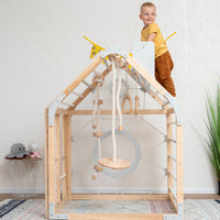 Moderno Kids Kids Wooden Climbing Playhouse