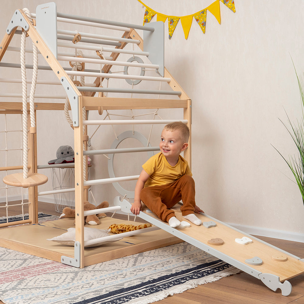 Kids Wooden Climbing Playhouse
