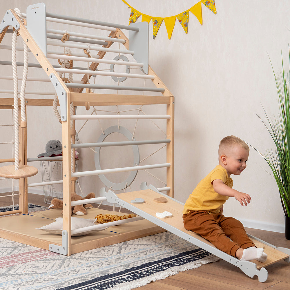 Kids Wooden Climbing Playhouse