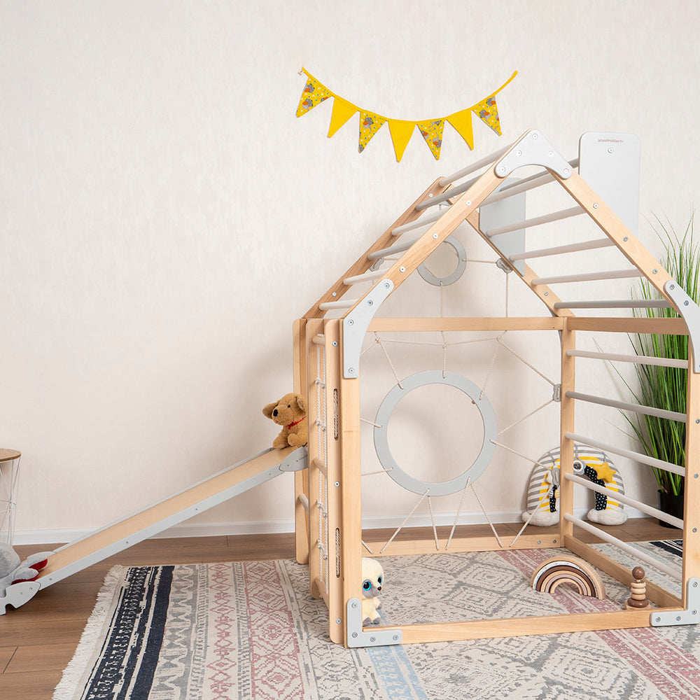 Kids Wooden Climbing Playhouse