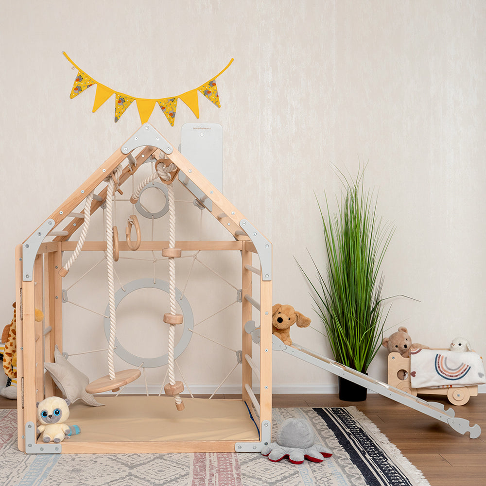 Kids Wooden Climbing Playhouse