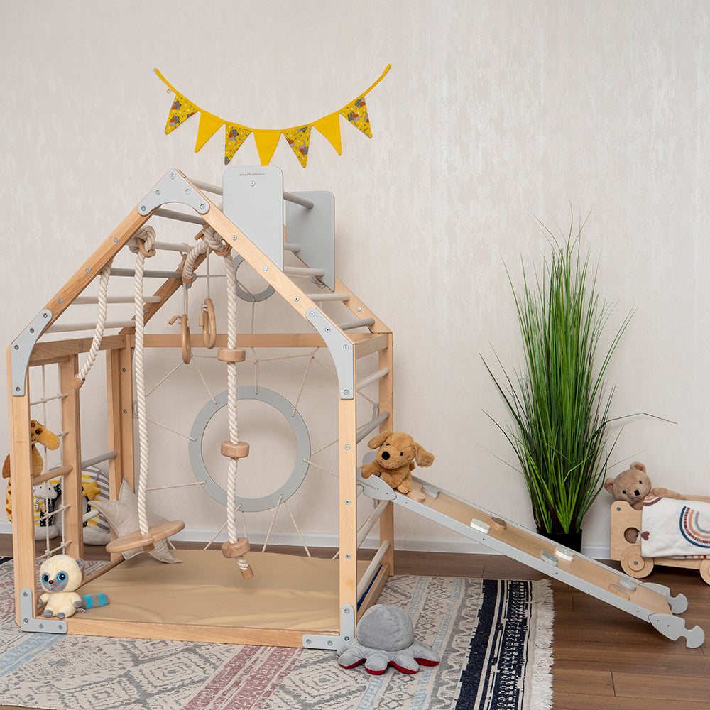 Kids Wooden Climbing Playhouse