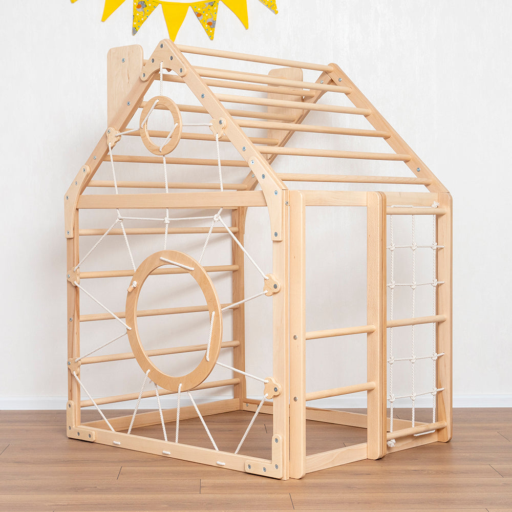Moderno Kids Kids Wooden Climbing Playhouse