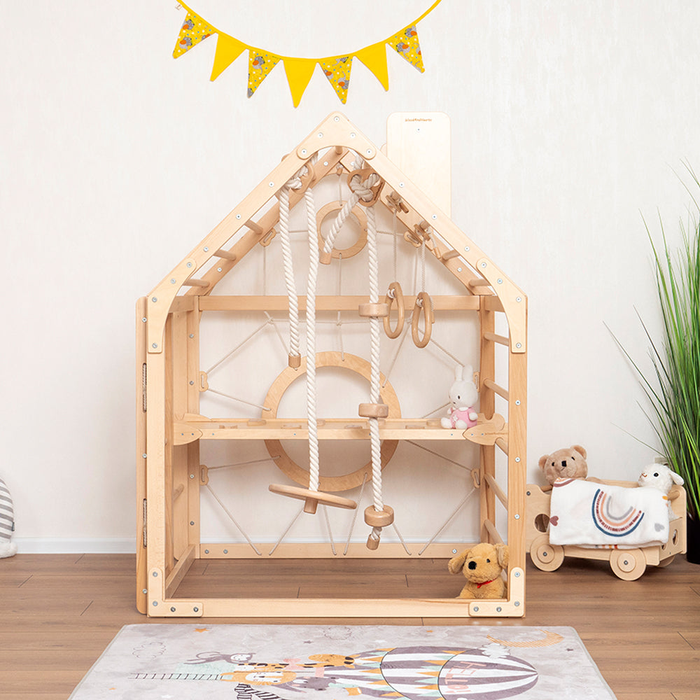 Moderno Kids Kids Wooden Climbing Playhouse