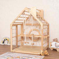 Moderno Kids Kids Wooden Climbing Playhouse