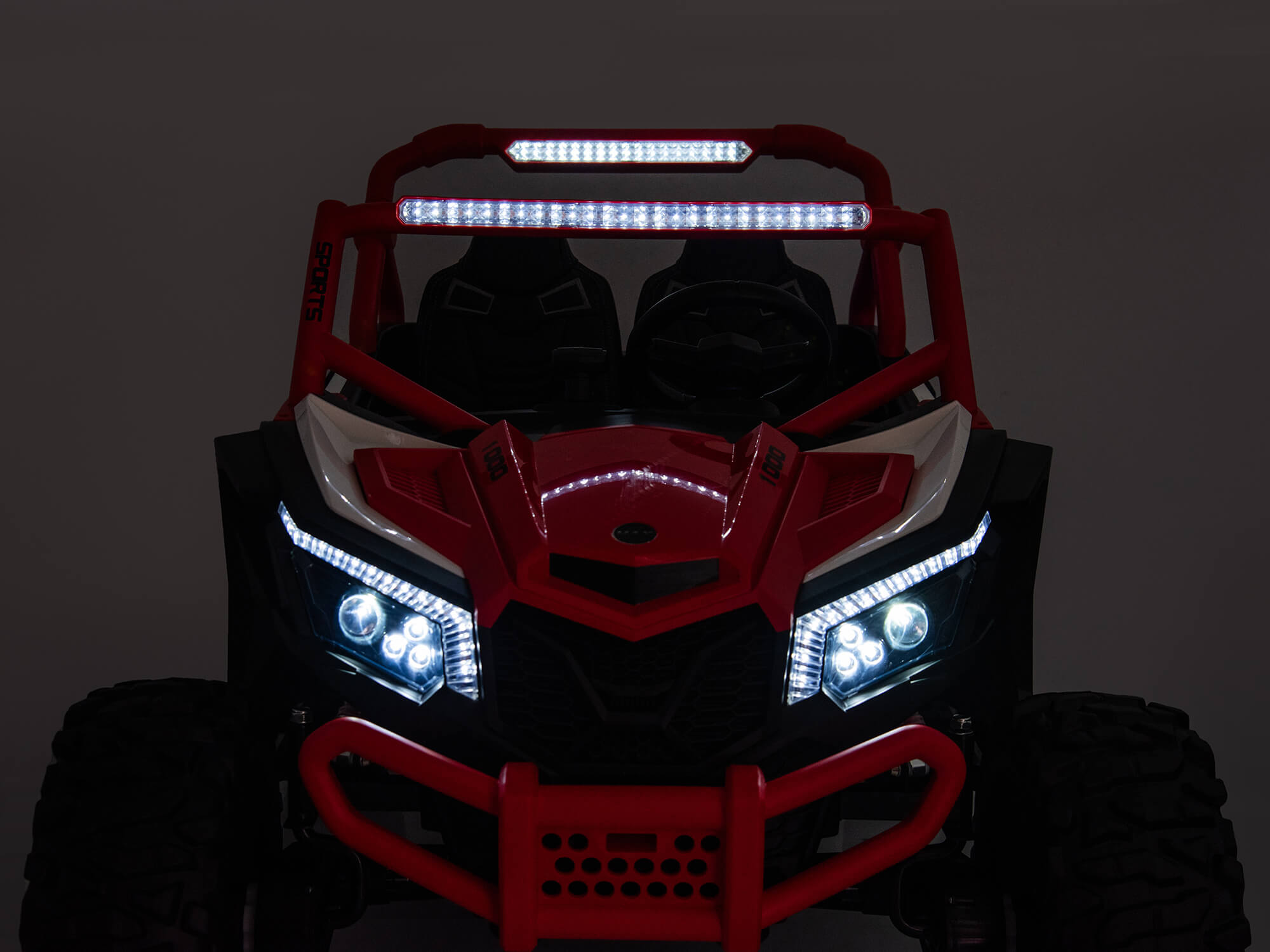 Moderno Kids Ridington MAX-R 24V Kids Ride-On UTV Buggy with R/C Parental Remote | Red-White