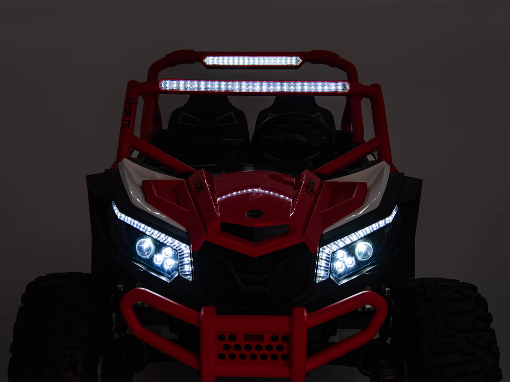 Moderno Kids Ridington MAX-R 24V Kids Ride-On UTV Buggy with R/C Parental Remote | Red-White