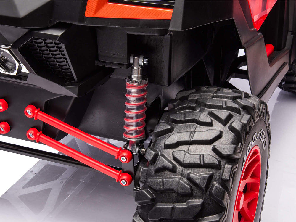 Moderno Kids Ridington MAX-R 24V Kids Ride-On UTV Buggy with R/C Parental Remote | Red