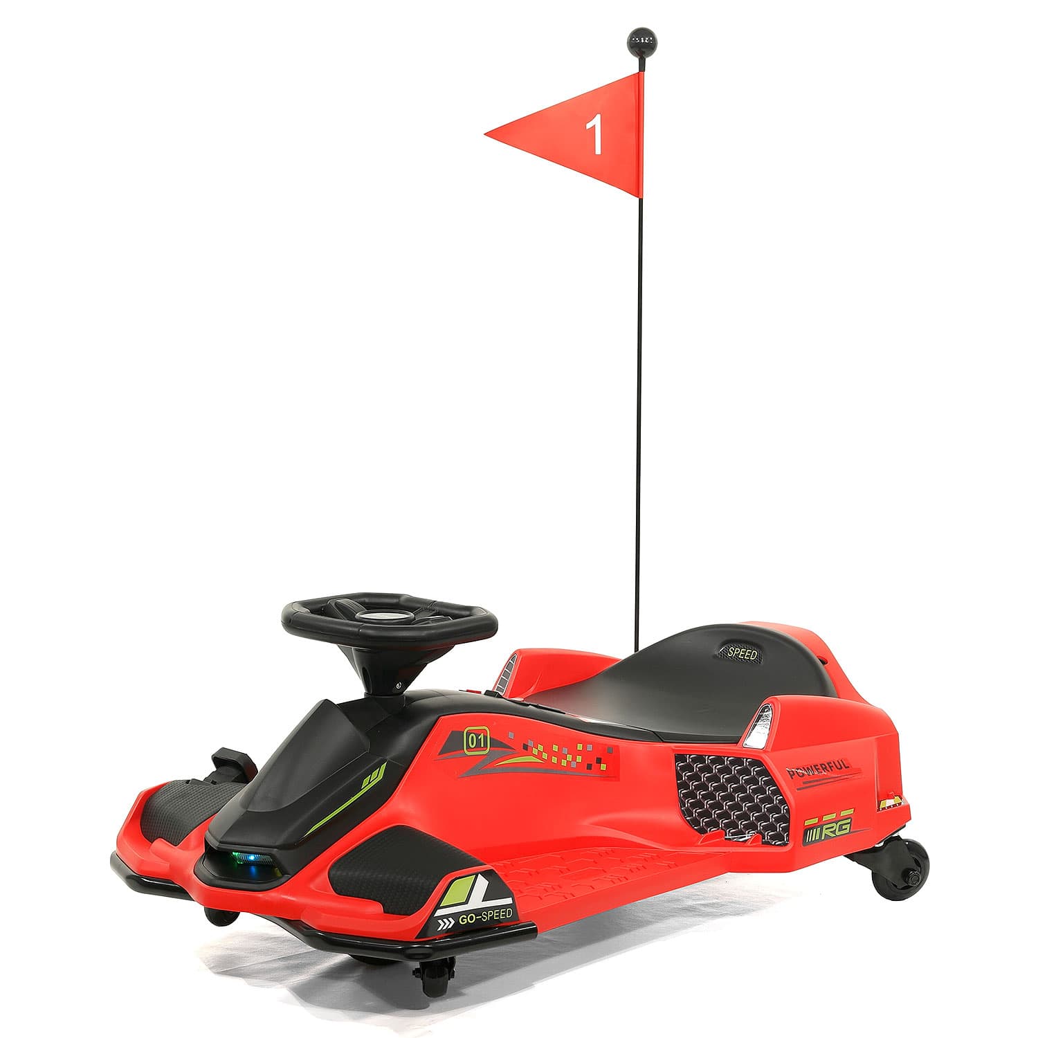 Moderno Kids 360° Drift Glider 24V Kids Ride-On Go-Kart | Red
