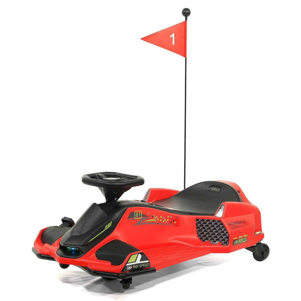Moderno Kids 360° Drift Glider 24V Kids Ride-On Go-Kart | Red