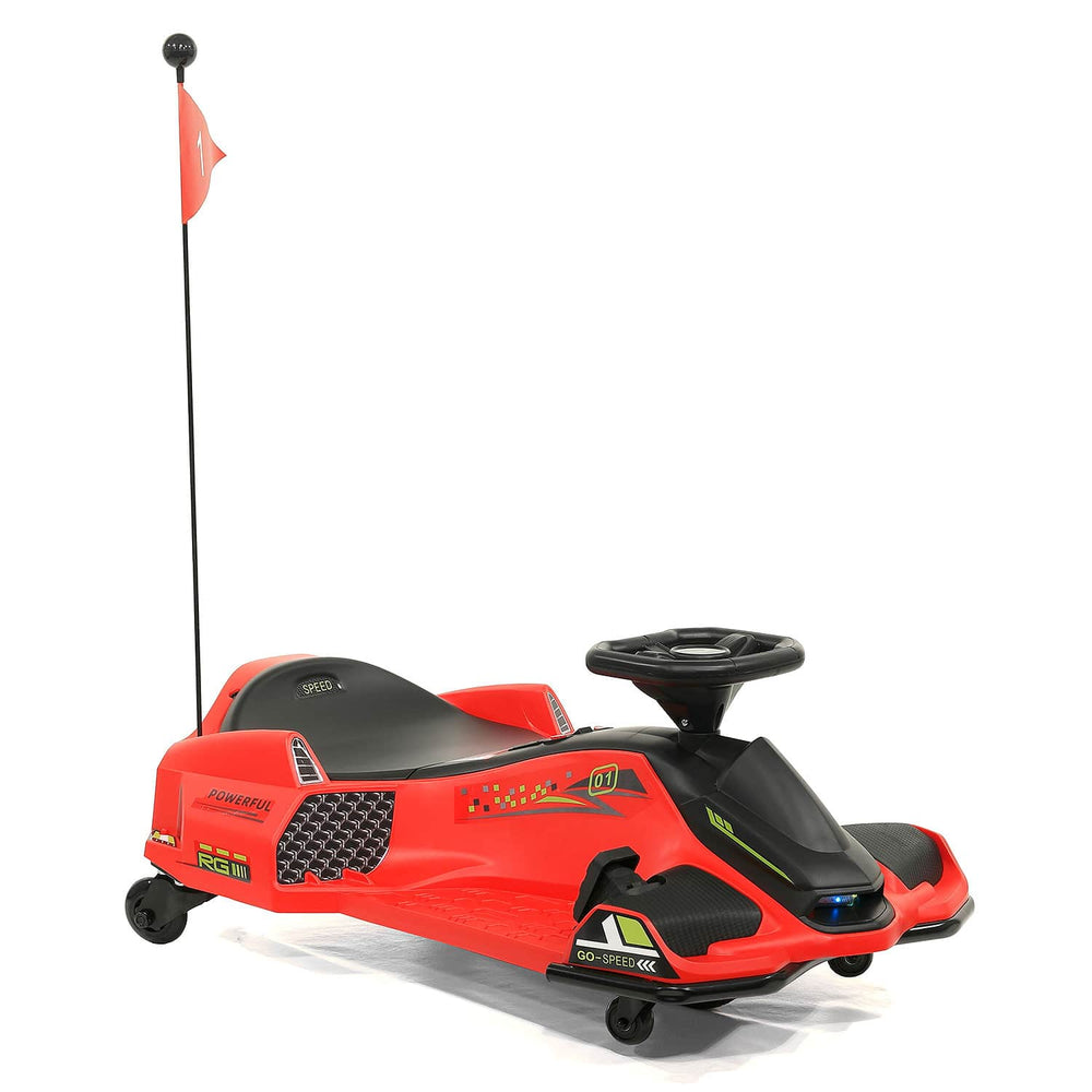 Moderno Kids 360° Drift Glider 24V Kids Ride-On Go-Kart | Red