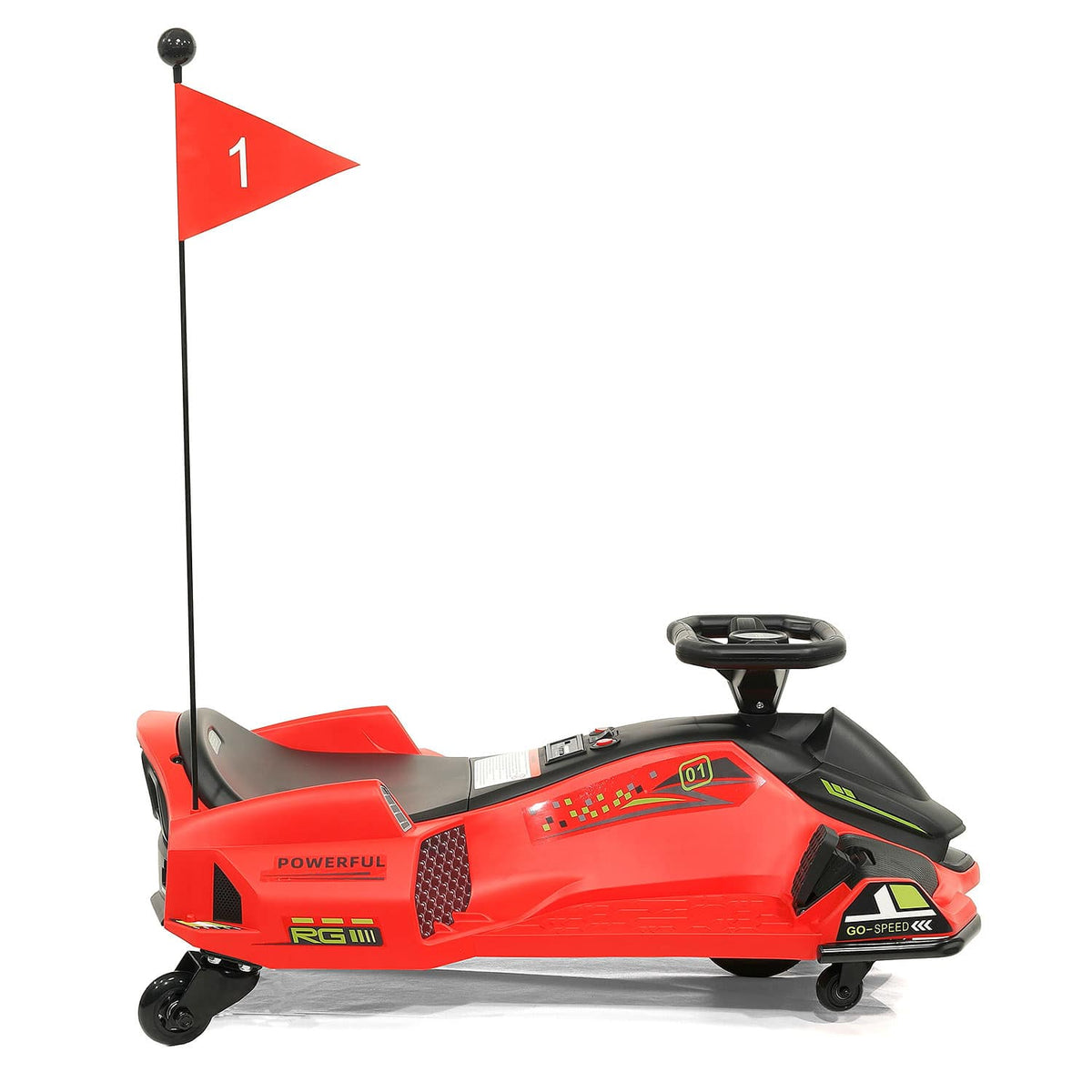 Moderno Kids 360° Drift Glider 24V Kids Ride-On Go-Kart | Red