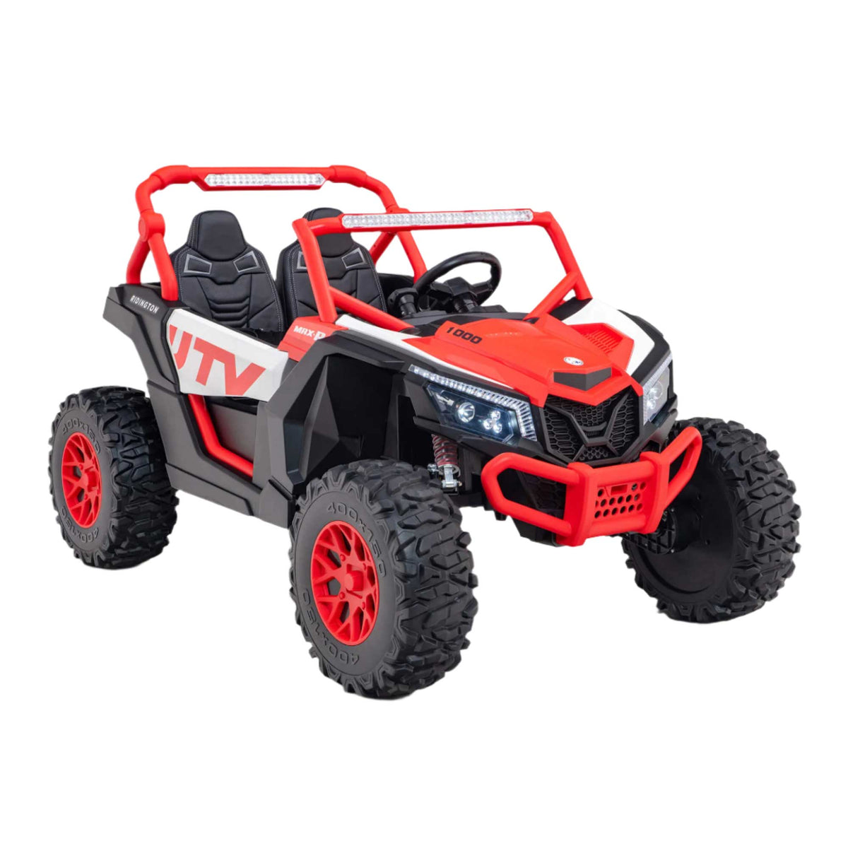 Moderno Kids Ridington MAX-R 24V Kids Ride-On UTV Buggy with R/C Parental Remote | Red-White