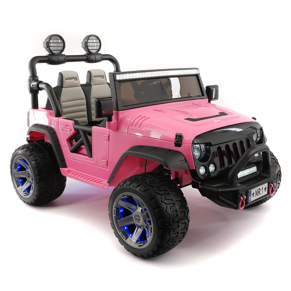Moderno Kids Trail Explorer 24V Kids Ride-On Car Truck with R/C Parental Remote | Pink