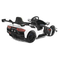 Moderno Kids Maserati GT2 24V Kids Ride-On Car with R/C Parental Remote | White