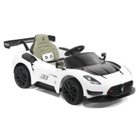 Moderno Kids Maserati GT2 24V Kids Ride-On Car with R/C Parental Remote | White