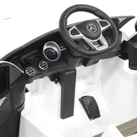 Moderno Kids Mercedes AMG GLC 63S 12V 4WD Kids Ride-On Car with R/C Parental Remote | White