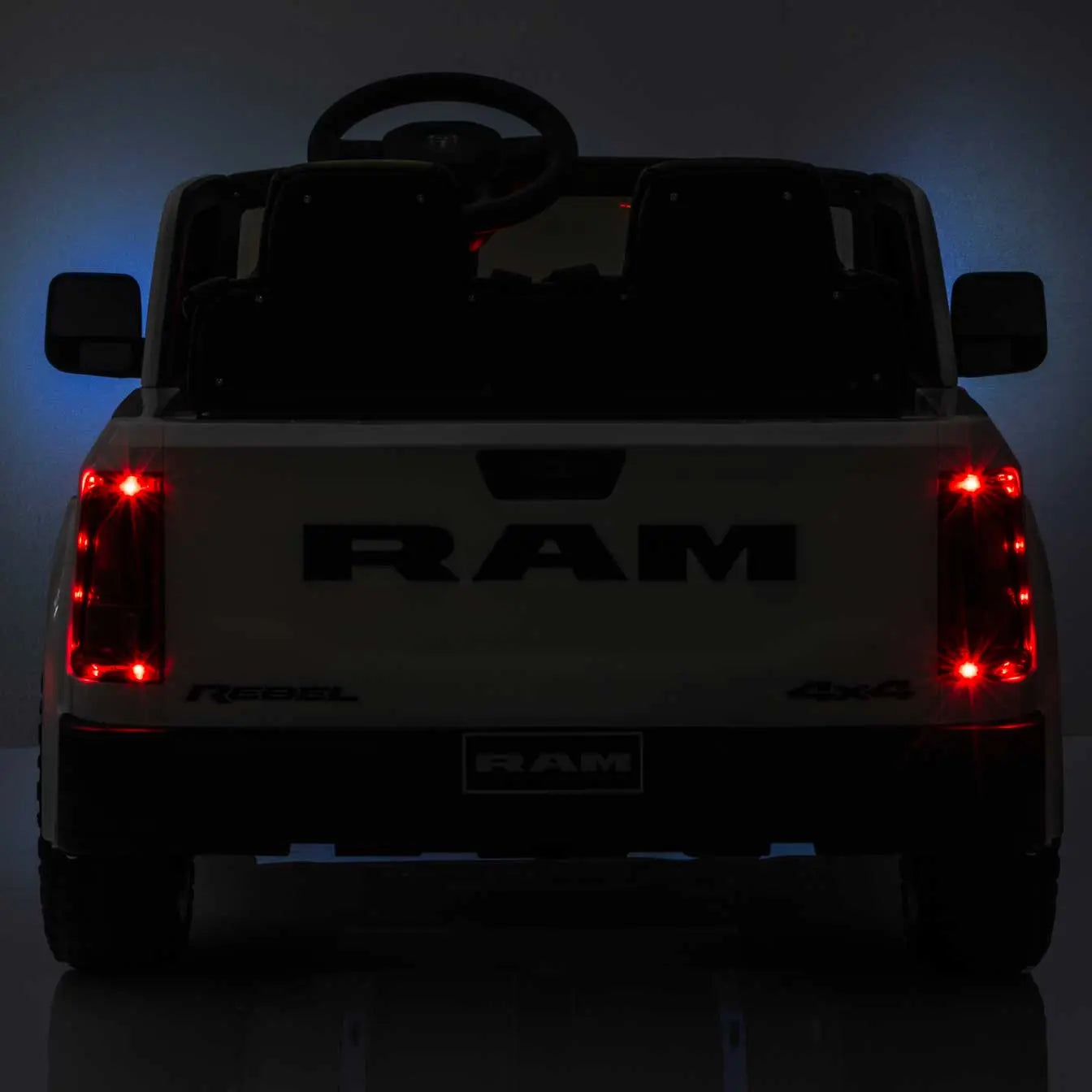 Moderno Kids Dodge Ram 2500 Rebel 24V Kids Ride-On Car Truck with R/C Parental Remote | Gray