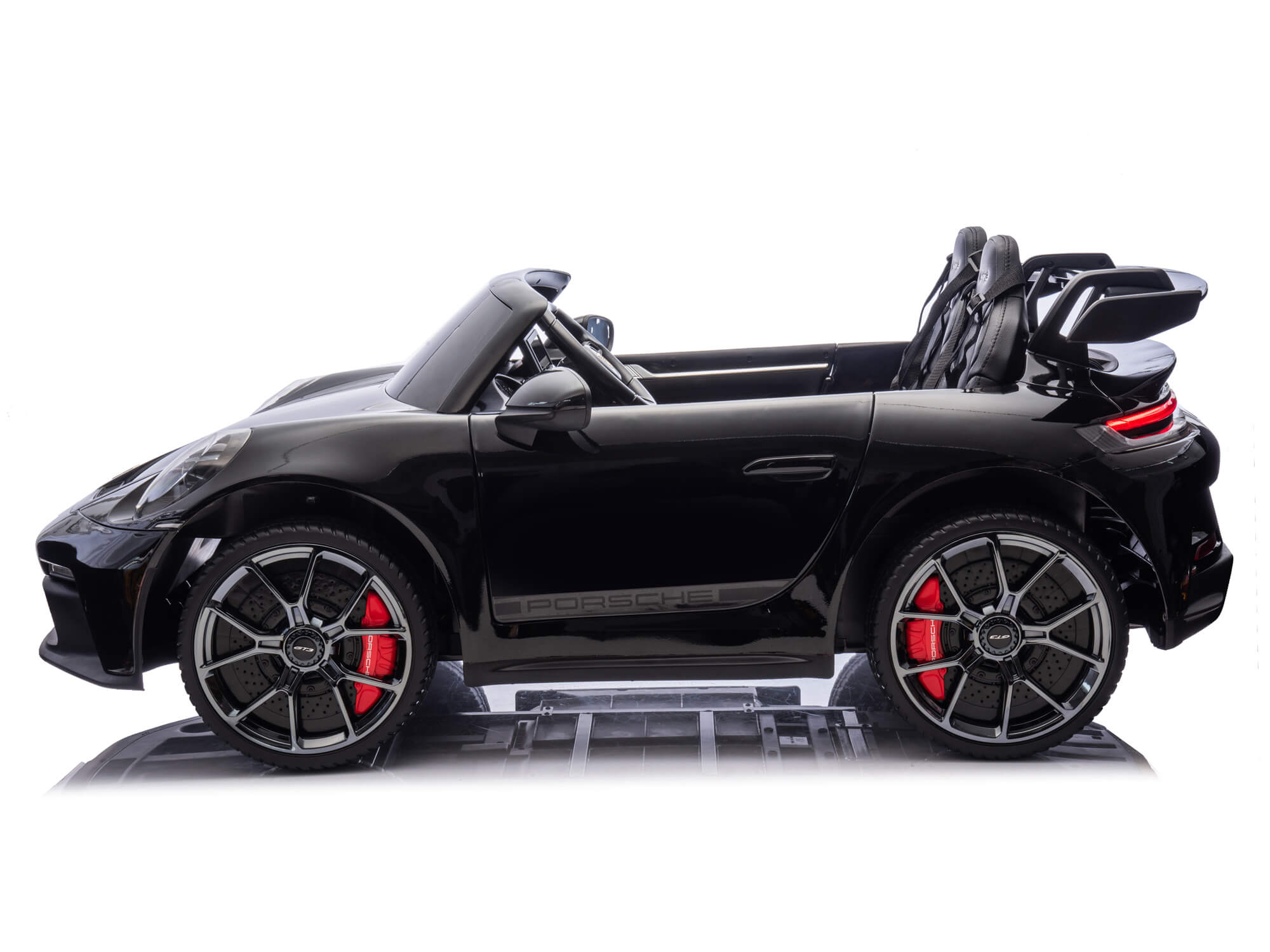 Moderno Kids Porsche 911 GT3 24V Kids 2 (Two) Seater Ride On Car | Black
