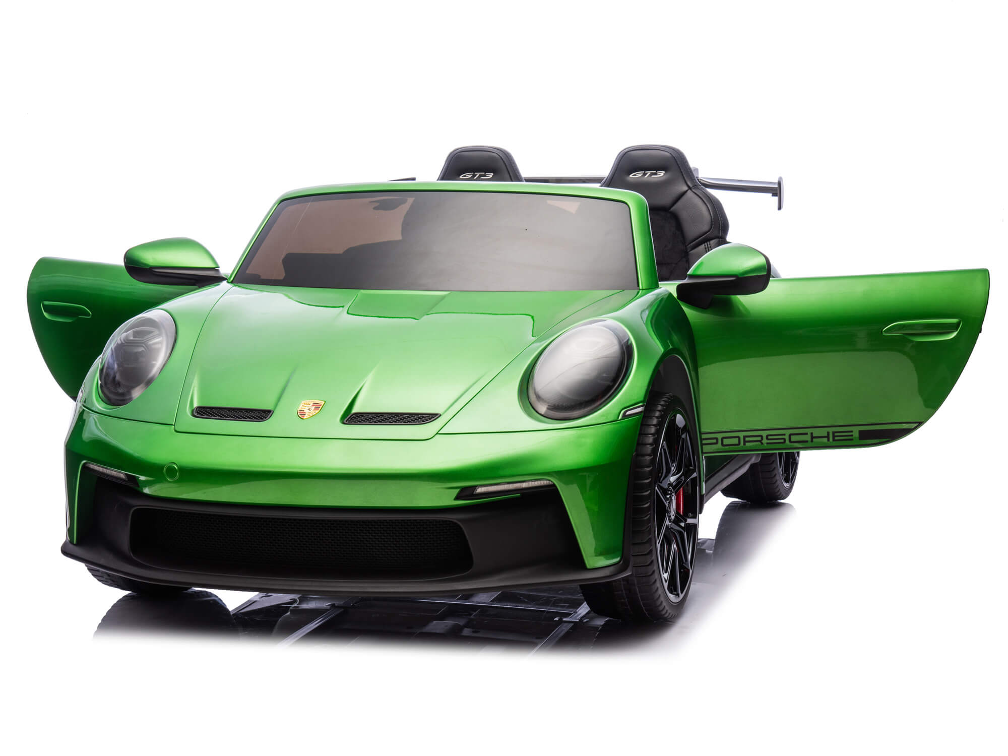 Moderno Kids Porsche 911 GT3 24V Kids 2 (Two) Seater Ride On Car | Green