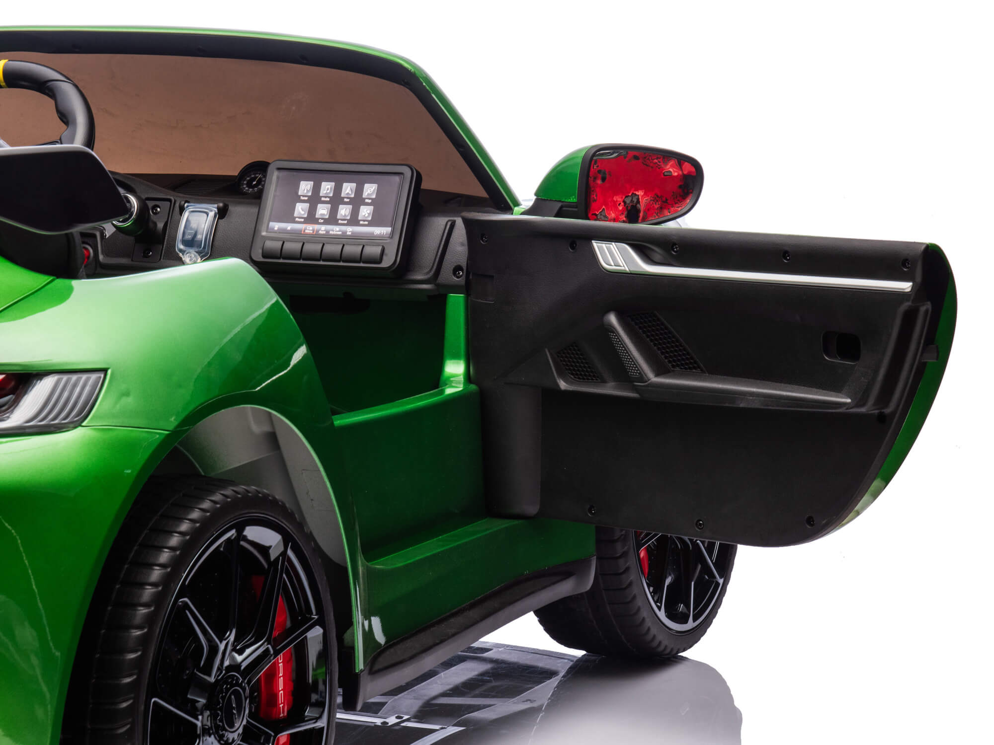 Moderno Kids Porsche 911 GT3 24V Kids 2 (Two) Seater Ride On Car | Green