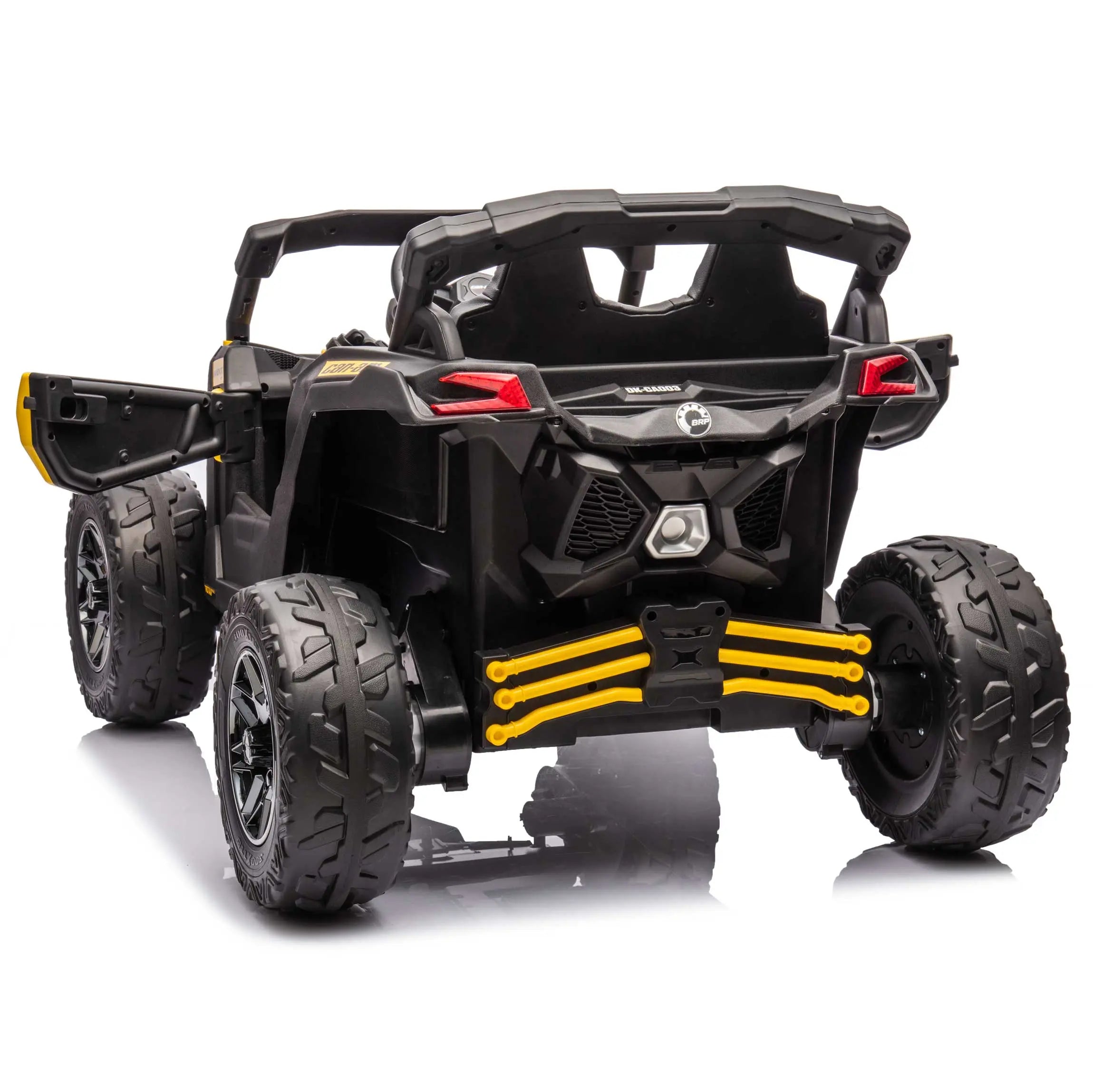 Moderno Kids Can-Am Maverick Custom Edition 24V Kids Ride-On UTV Buggy Car | Yellow