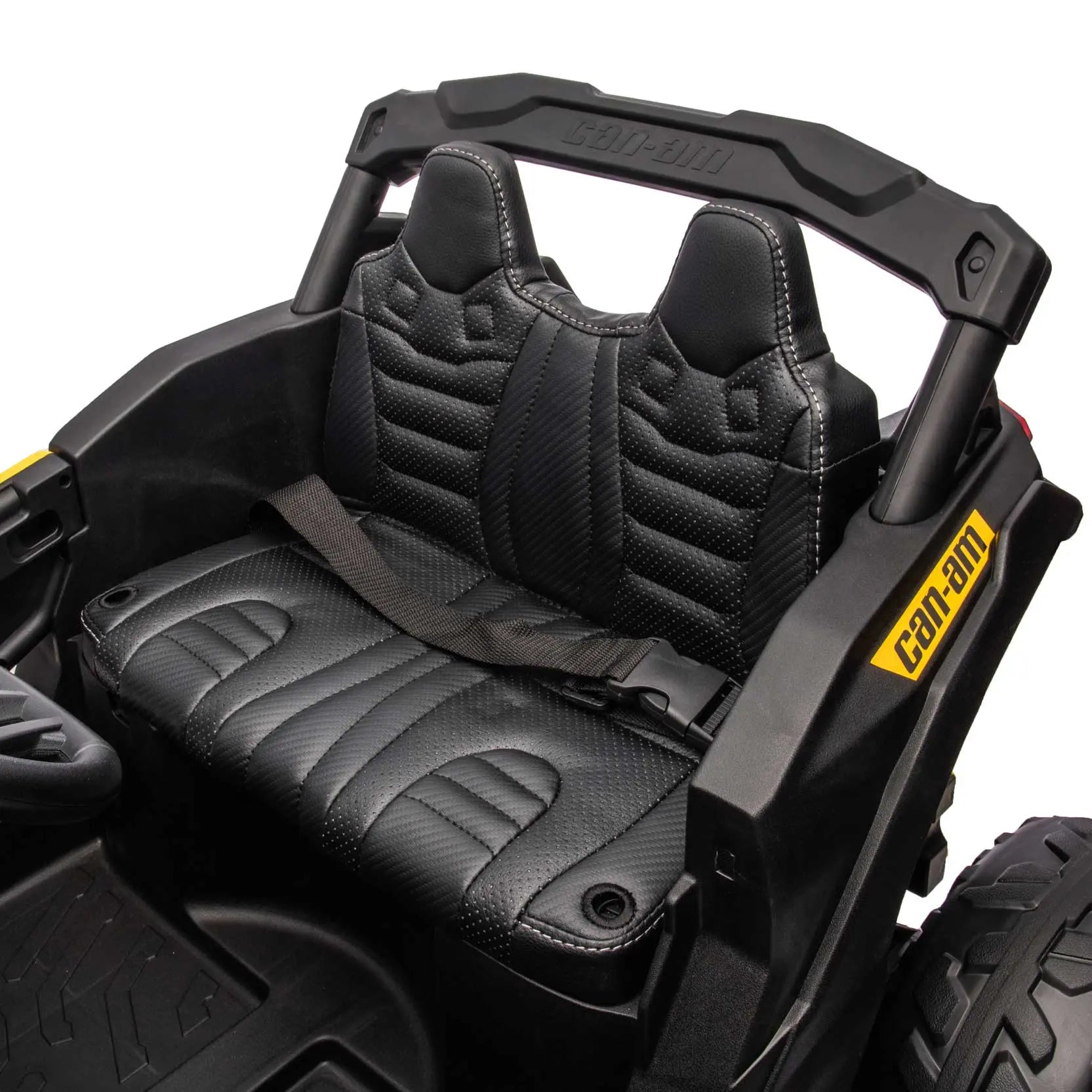 Moderno Kids Can-Am Maverick Custom Edition 24V Kids Ride-On UTV Buggy Car | Yellow