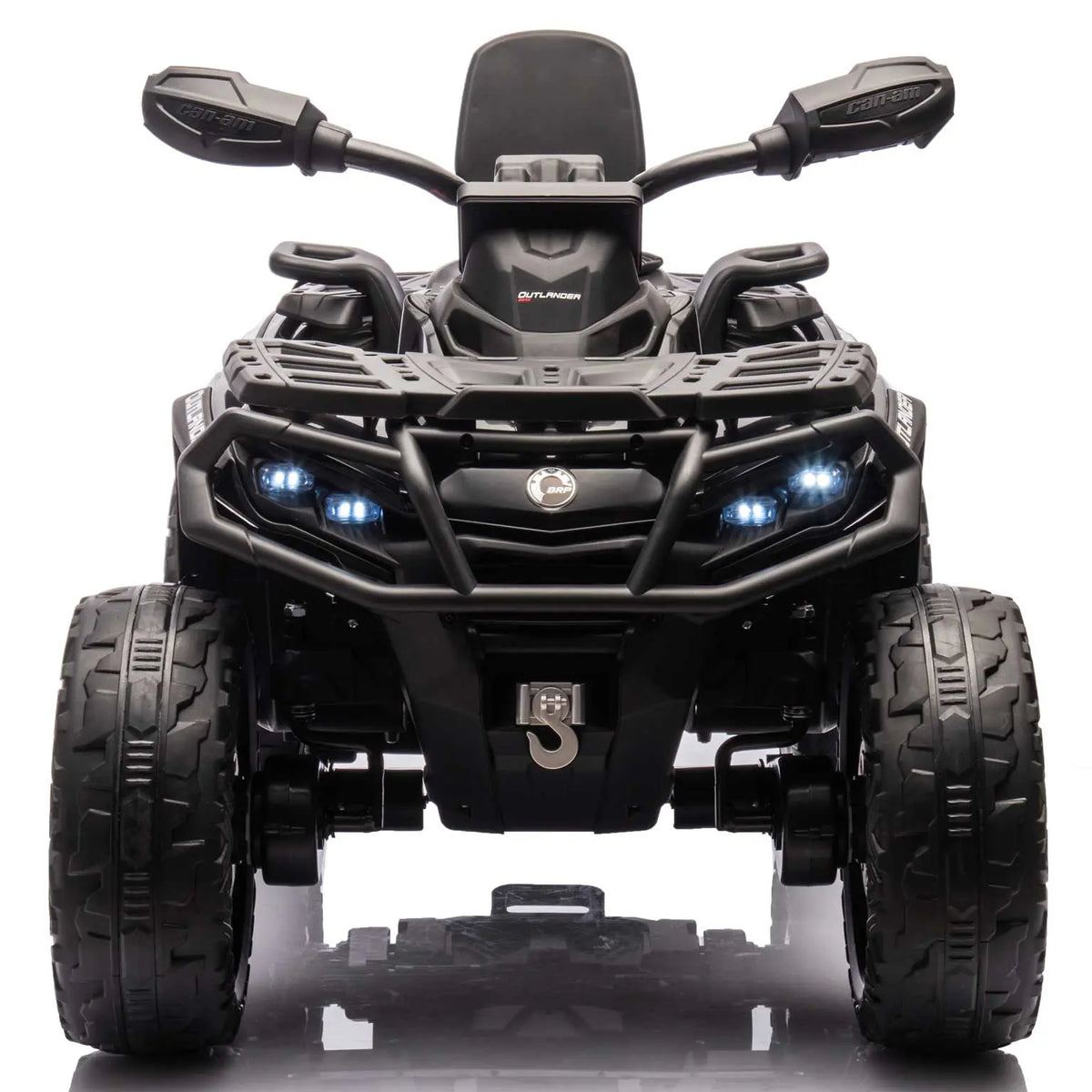 Moderno Kids Can-Am Outlander 24V 4WD Kids Ride-On ATV Quad | Black