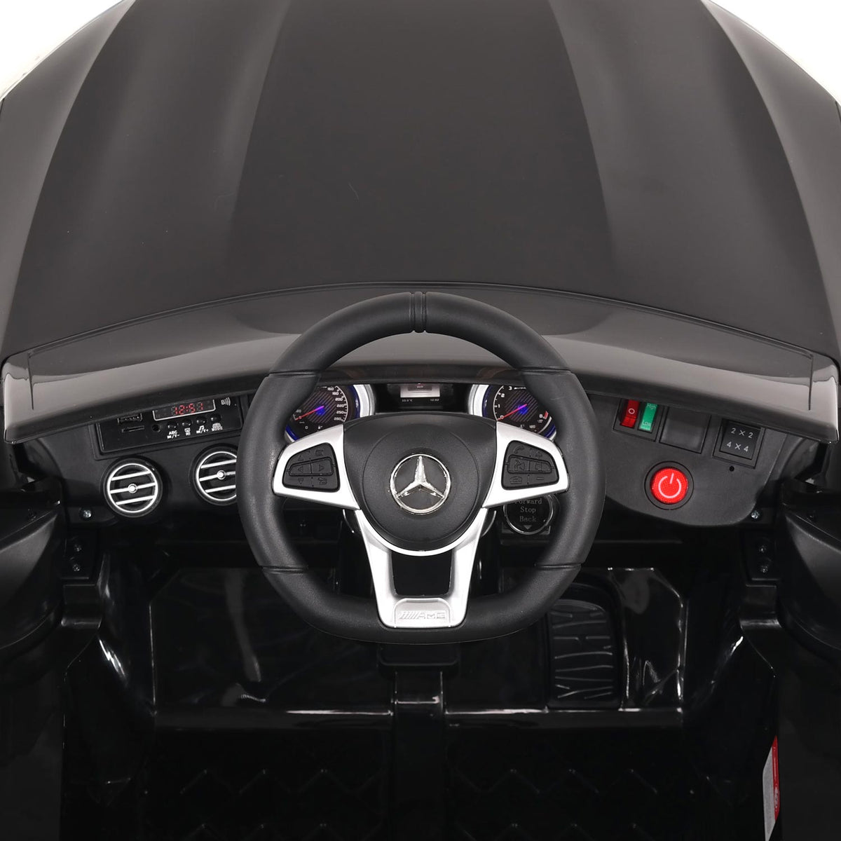 Moderno Kids Mercedes AMG GLC 63S 12V 4WD Kids Ride-On Car with R/C Parental Remote | Black